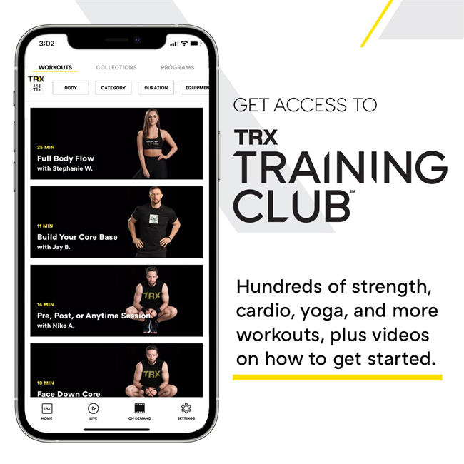 Suspension Trainer and the Go Bundle - for the Travel Focused Professional or any Fitness Journey, TRX Training Club App